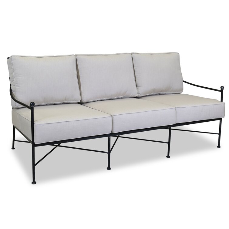 Outdoor couch with sunbrella outlet cushions